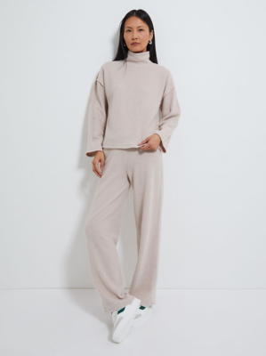 Neutral Soft Touch Jumper and Trousers Coord at ASDA