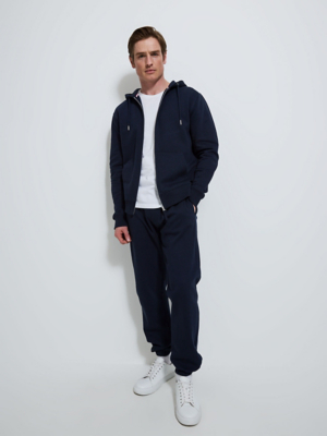 Navy Zip Up Hoodie & Joggers at ASDA