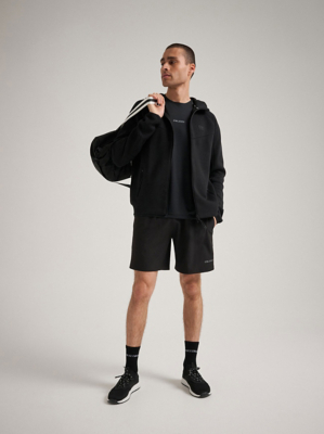 Gym Locker Black Hooded Jacket and Shorts Set | George at ASDA