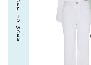 Asda white jeans top