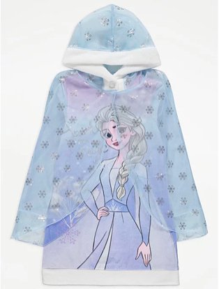 Disney Frozen Elsa nightdress and hooded cape set.