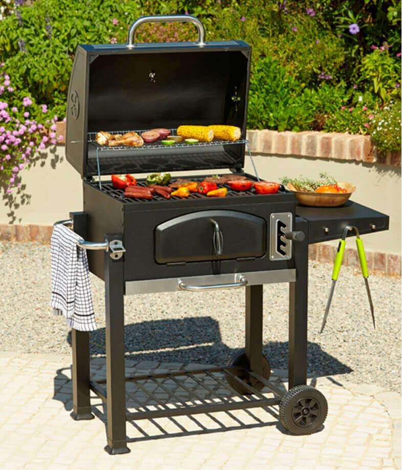 Uniflame Classic sixty centimetre American charcoal grill.