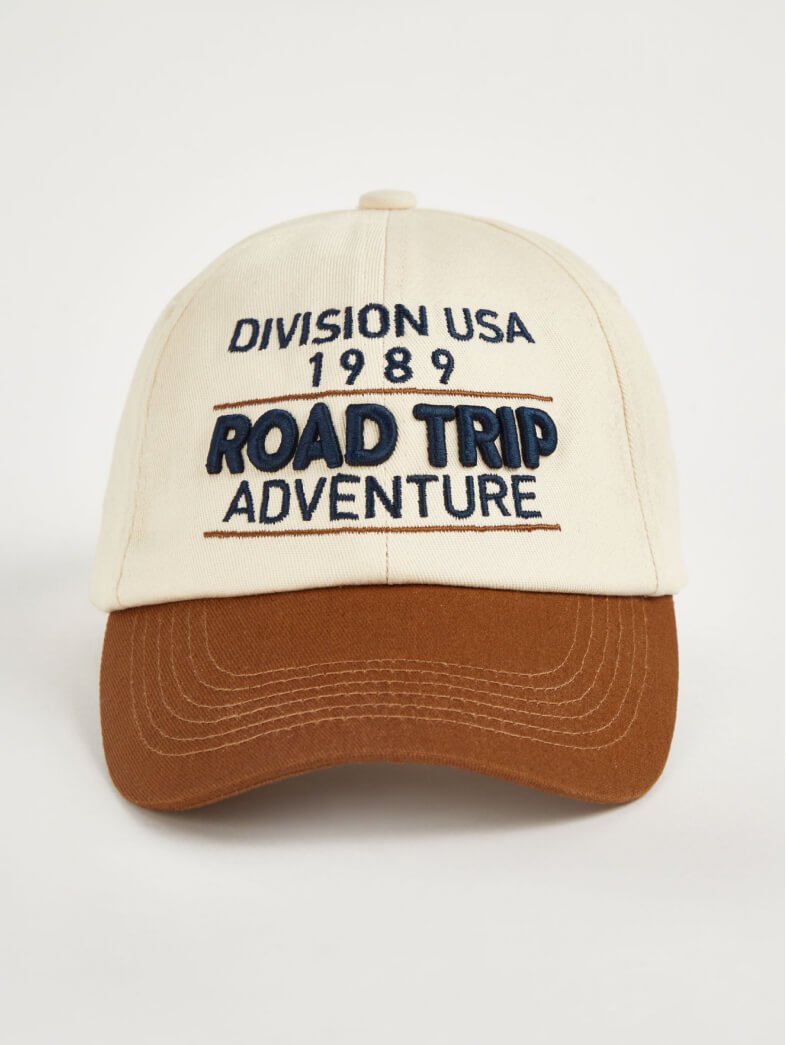 Road Trip Adventure Embroidered Neutral Cap.