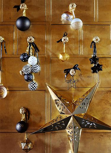 Shop Black and gold Christmas decorations at George.com