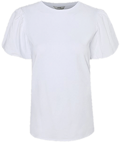 White puff sleeve t-shirt