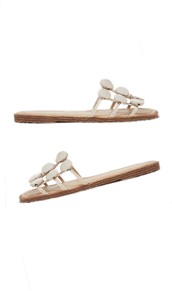 Circular pendant detail sandals