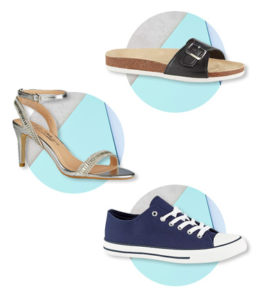 Make sure you have one pair of each type of footwear - trainers, heels and sandals are must-haves