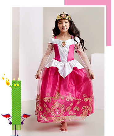 This Sleeping Beauty World Book Day costume comes complete with golden crown