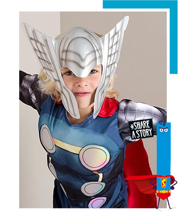 Step up and save the world as the God of Thunder with this Thor World Book Day costume