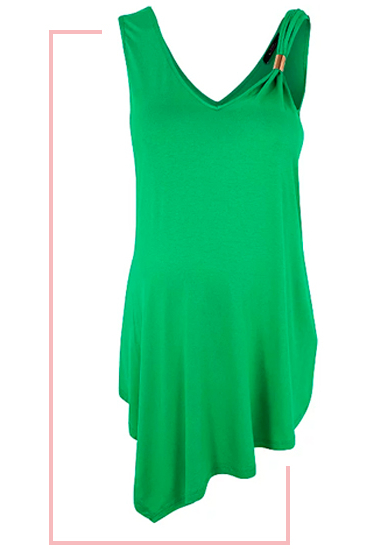 Go bold in a green dress