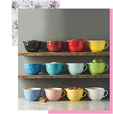 Measure and mix with our colourful range