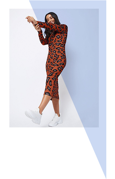Stand out in a leopard print dress