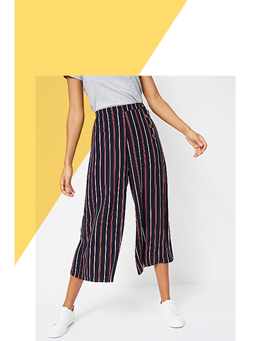 Shop striped culottes