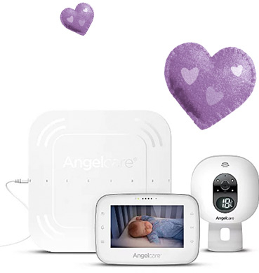 This baby monitor includes a wired Movement Sensor Pad, secure video and audio transmission plus real time display