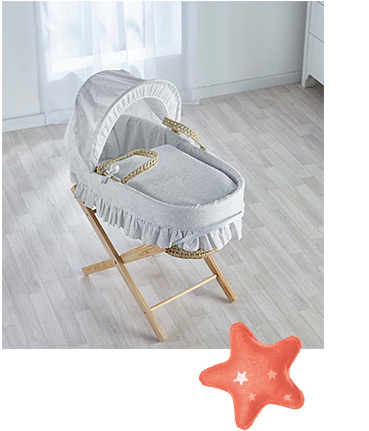 A moses basket is a great way to make sure your baby gets a great night's sleep