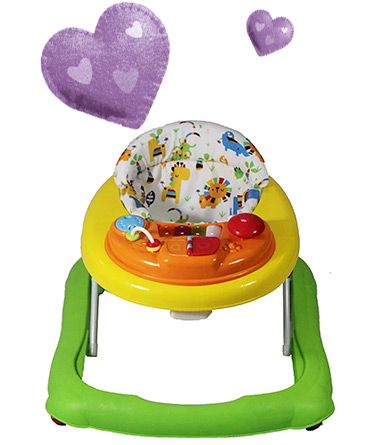 Keep your little one entertained with this walker, complete with musical electronic activity tray