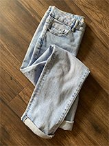 Pair of denim jeans