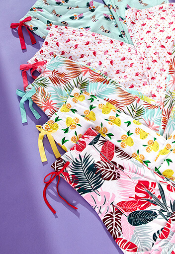 Brighten up your nightwear collection with these vibrant pyjama bottoms