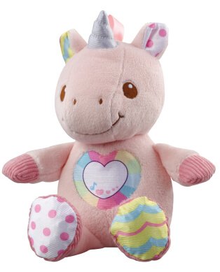 Unicorn soft toy.