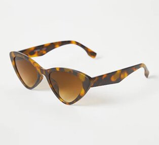 Tortoise shell effect cat eye sunglasses