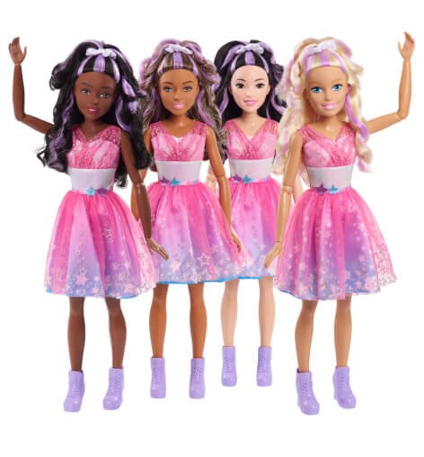 Four Barbie Star Power Best Fashion Friend dolls.