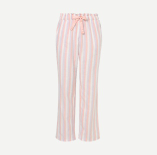 Pink shimmering stripe pyjama bottoms