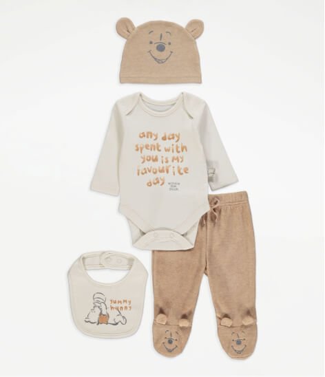 Disney Winnie The Pooh character print bodysuit and leggings outfit