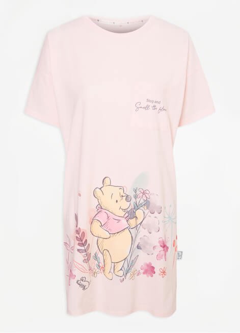 Disney Winnie The Pooh Pink Floral Nightdress.