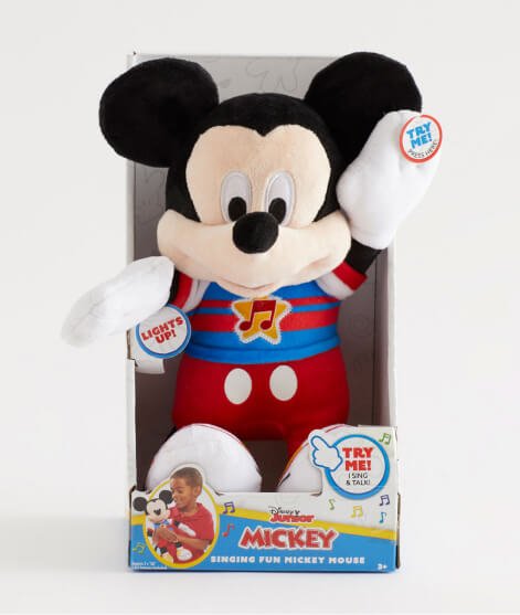 Disney Junior Mickey Mouse Funhouse Singing Fun Mickey Mouse Plush.