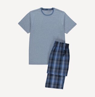 Men's blue pyjama set