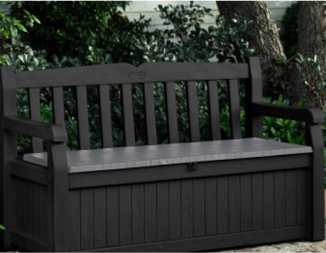 Grey Keter Eden Storage Bench.