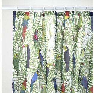 Jungle patterned curtains