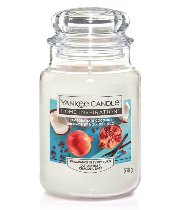Large Yankee Candle Coconut Pomegranate Jar.