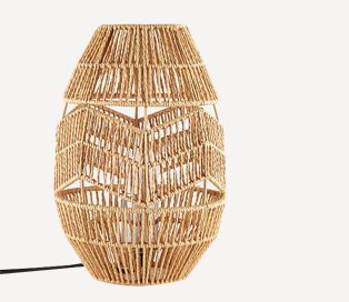 Rattan table lamp