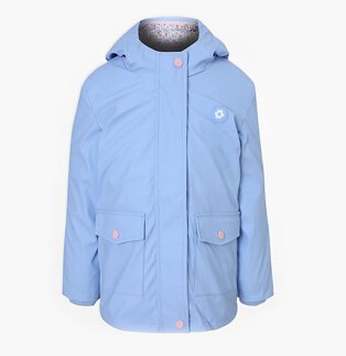 Pale Blue Flower Motif 3 in 1 Fisherman Jacket