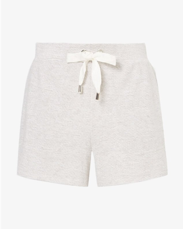 Grey Striped Knitted Pyjama Shorts