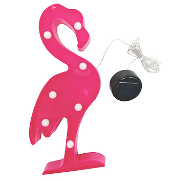 This pink flamingo outdoor light adds a fun and quirky spin to your garden decorations