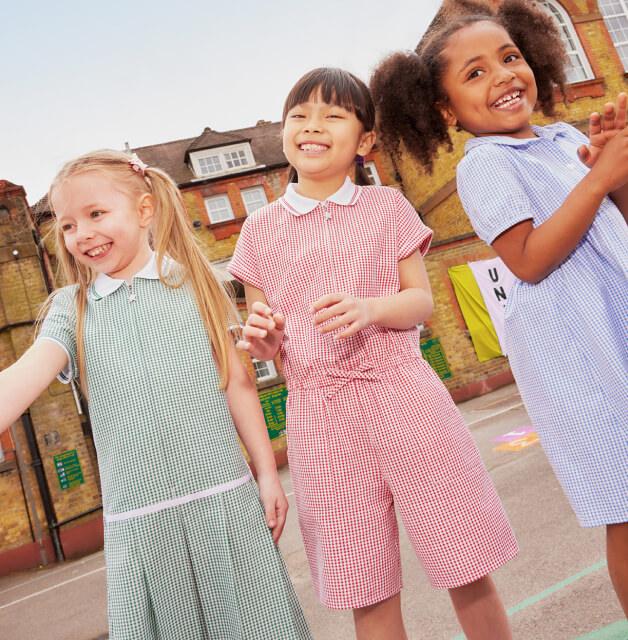 Asda gingham 2024 school dress