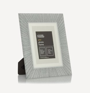 Silver photo frame