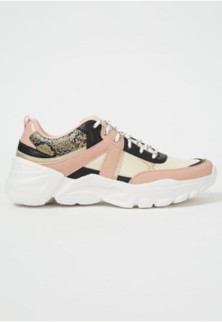 Faux Snake Skin Sport Trainers.