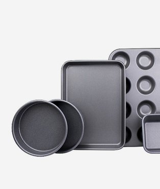 Non-stick Teflon Coated Baking Tray Set 5 Piece.