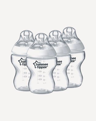 Four Tommee Tippee Closer to Nature bottles
