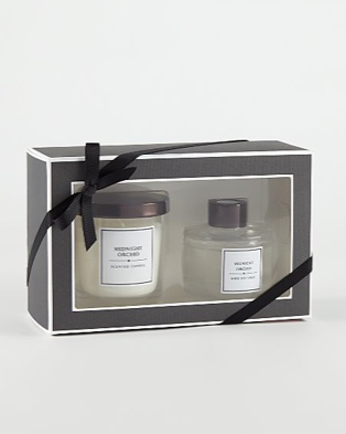 Midnight orchid candle and reed diffuser gift set