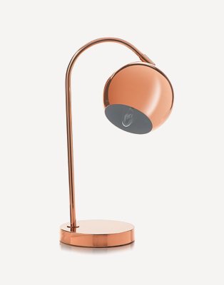 Curved table lamp