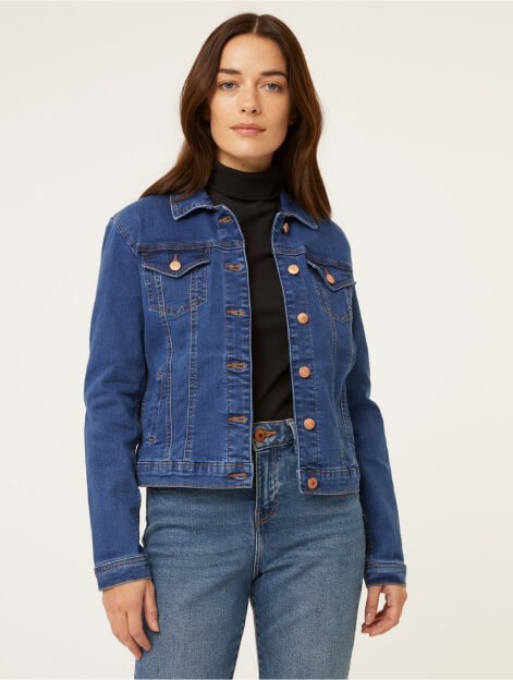 Black denim clearance jacket asda