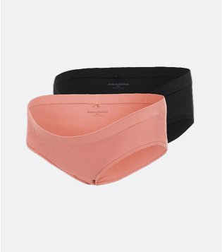 2 pack of black and pink MAMALICIOUS maternity briefs.