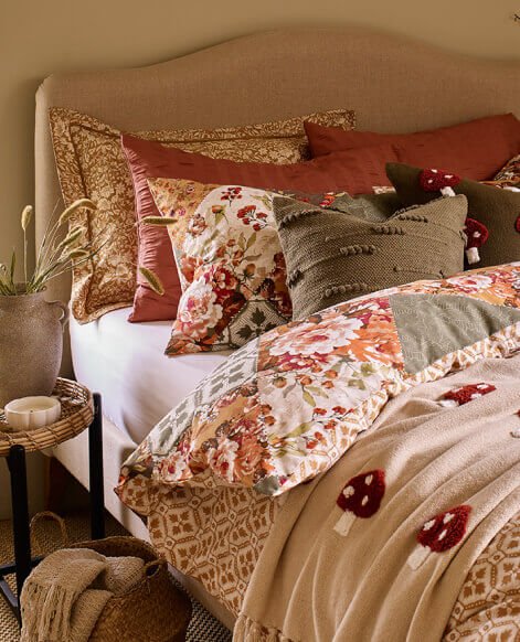 Vintage patchwork duvet set.