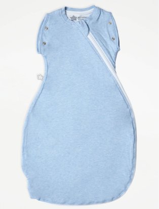 Baby blue sleep bag.